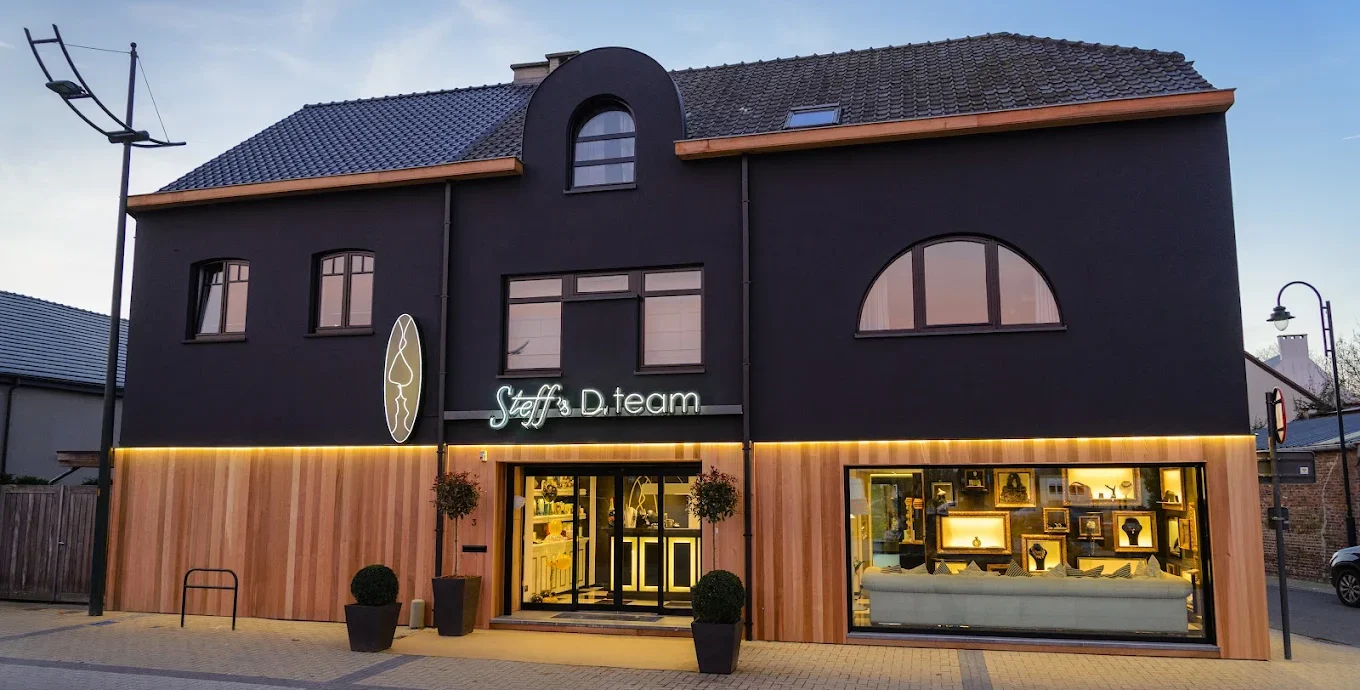Voorgevel van het kapsalon